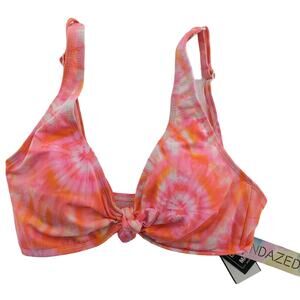Sundazed Harper Pink Tie-Dye Bikini Top Size 32B